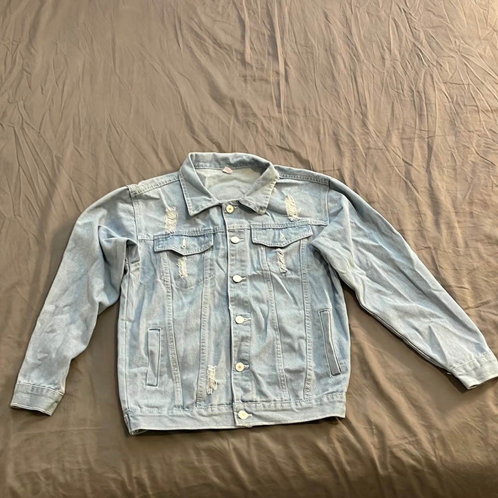 Blue denim jean jacket